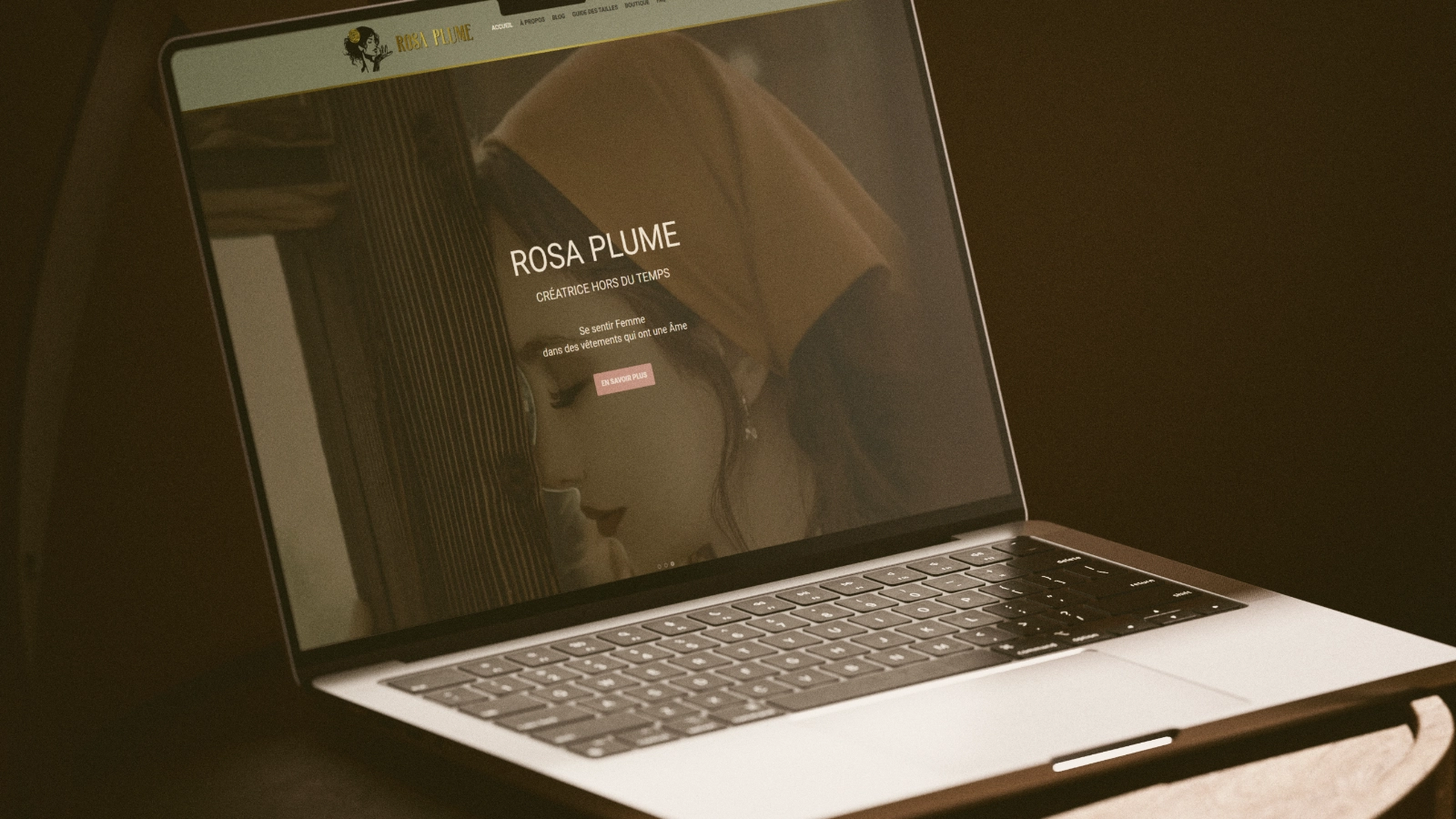 présentation site web rosa plume